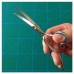 Global Pro Stainless Steel Curved Blade Rubber Cutting Scissors RH